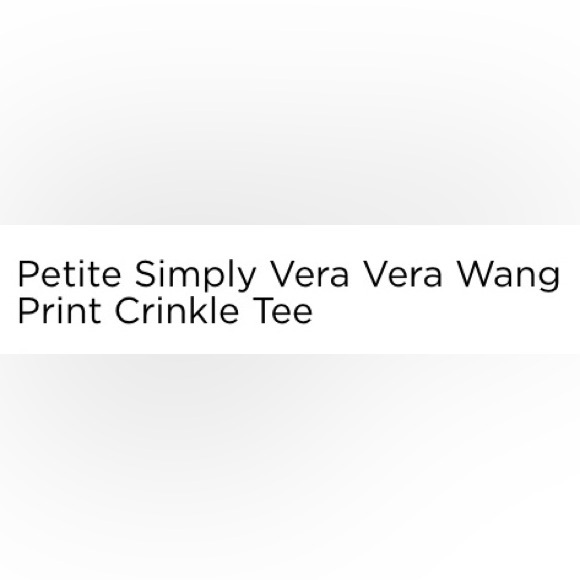 Simply Vera Vera Wang, Top Size PXL crinkle design longsleeve NWT Size Petite XL - Picture 4 of 10
